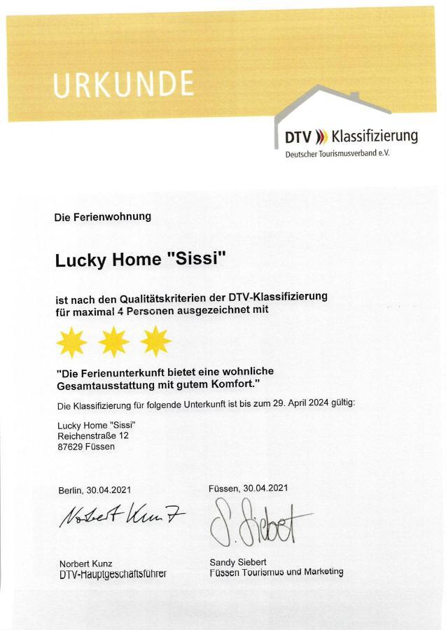 Lucky Home Sissi Appartment Fussen Exterior foto